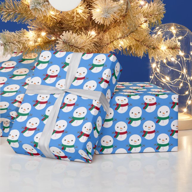Snowman Christmas Wrapping Paper (Holidays)