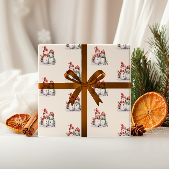Snowman Christmas Wrapping Paper | Jolly Christmas (Creator Uploaded)