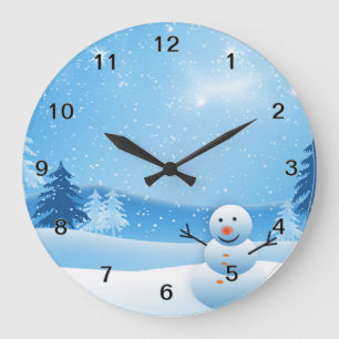 Snowman Clock
