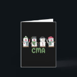 Snowman Cma Nurse Christmas Certified Medical Ista Card<br><div class="desc">Snowman Cma Nurse Christmas Certified Medical Istant</div>
