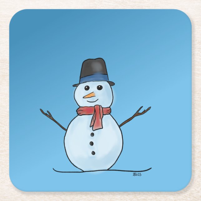 Snowman coasters (Front)
