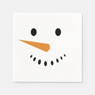 Snowman cocktail napkins