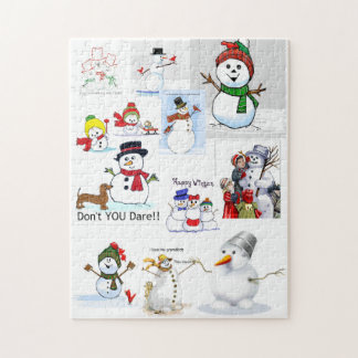 "Snowman Cold" Outside Jigsaw Puzzle