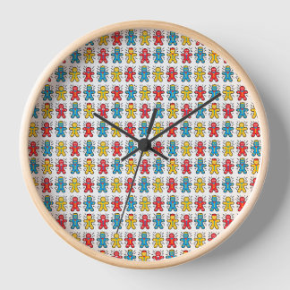 Snowman Cookie Wall Clock