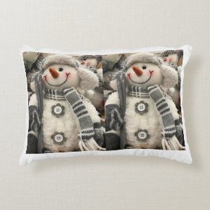 **SNOWMAN COUPLE** CHRISTMAS DECORATIVE CUSHION