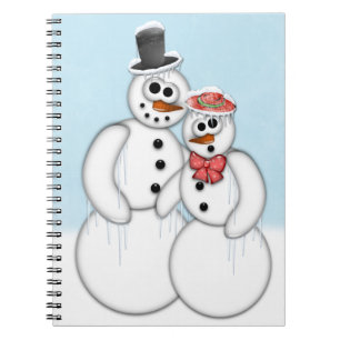 Snowman Couple Notebook