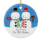 Snowman Couple Our First Christmas Ornament