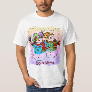 Snowman Couple  T-Shirt
