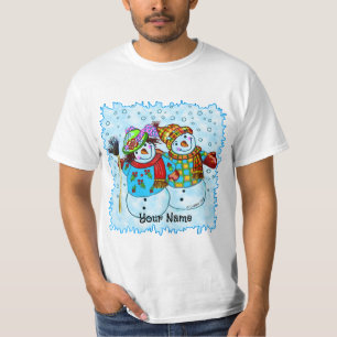 Snowman Couple  T-Shirt