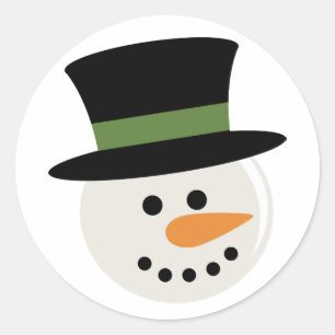SNOWMAN CUTE FACE STICKERS