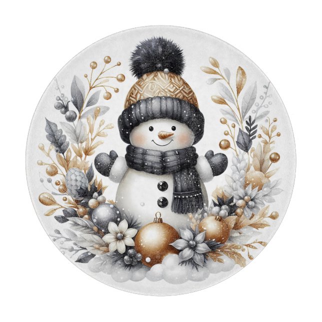 Snowman Cutting Board (Front)