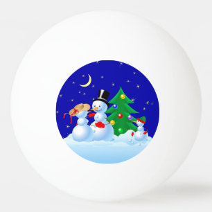 Snowman Dancing Ping Pong Ball
