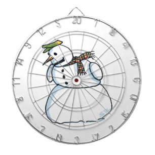 Snowman dartboard