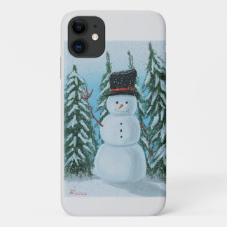 snowman digital painting iPhone 11 case