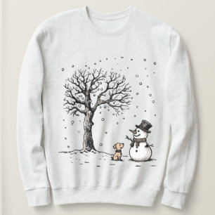 Snowman & Dog: Winter’s Friendship Sweatshirt