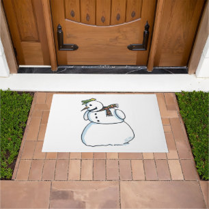 Snowman doormat