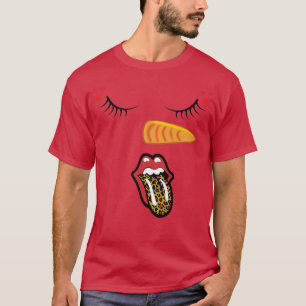 Snowman Eyelashes Snow women Carrot nose Leopard T T-Shirt