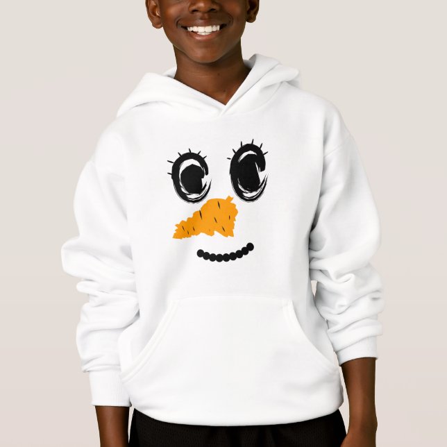 Snowman Face Boys Matching Family Gift (Front)