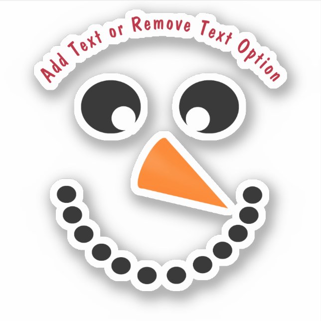 Snowman Face Christmas (Front)