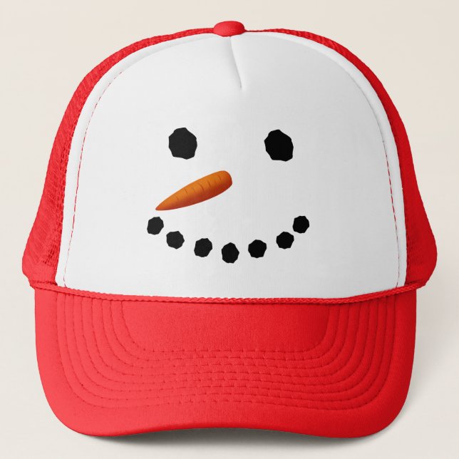 Snowman Face Christmas Hat (Front)