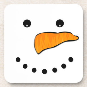 Snowman Face Coaster