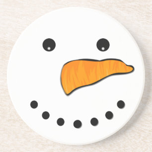 Snowman Face Coaster