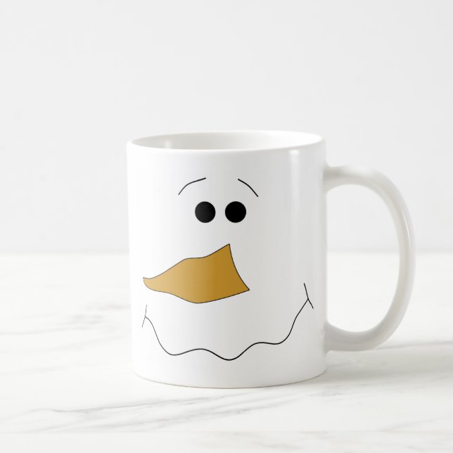 Snowman Face Coffee Mug (Right)