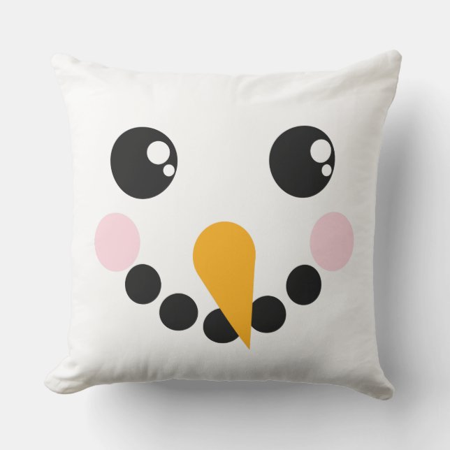 Snowman Face Cushion (Front)