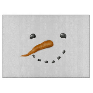 SNOWMAN FACE CUTTING BOARD