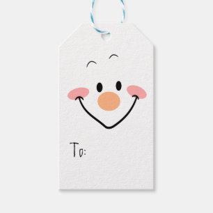 Snowman Face Gift Tags