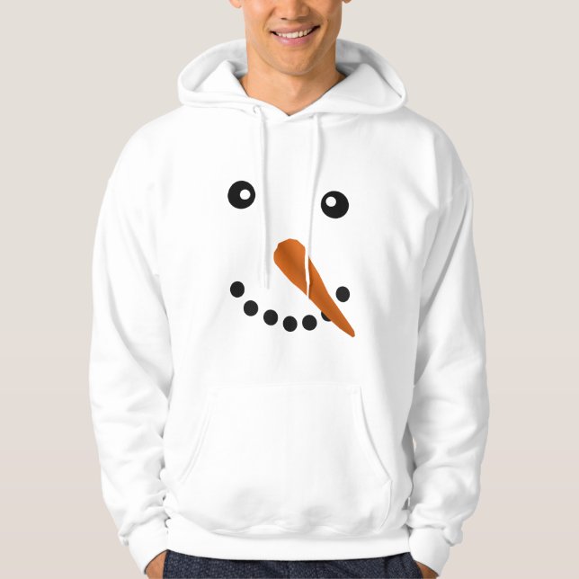 SNOWMAN FACE HOODIE (Front)