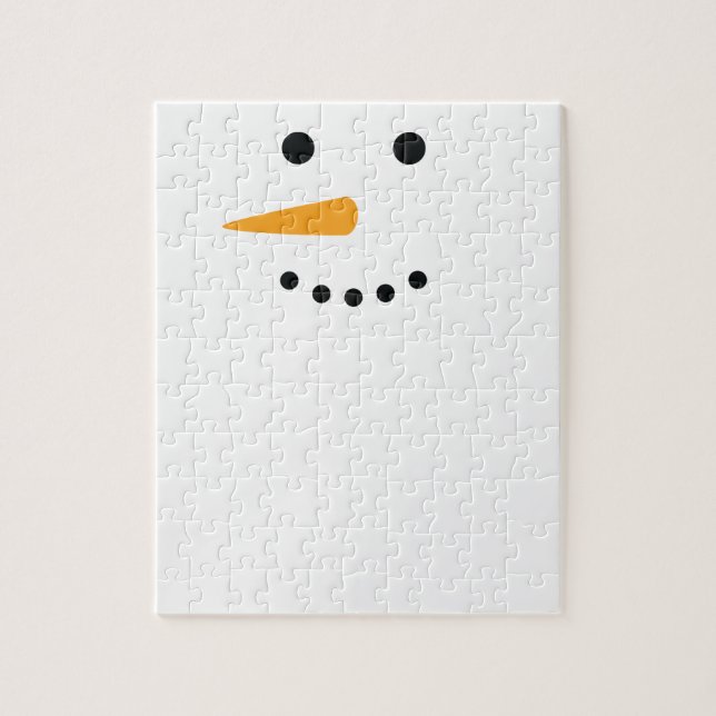 Snowman Face Jigsaw Puzzle (Vertical)