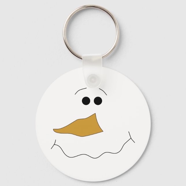 Snowman Face Key Ring (Front)