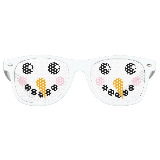 Snowman Face Retro Sunglasses (Front)