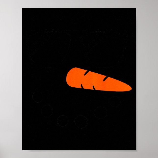 Snowman Face Shirt Boys Kids Toddler Gle Christmas Poster (Front)