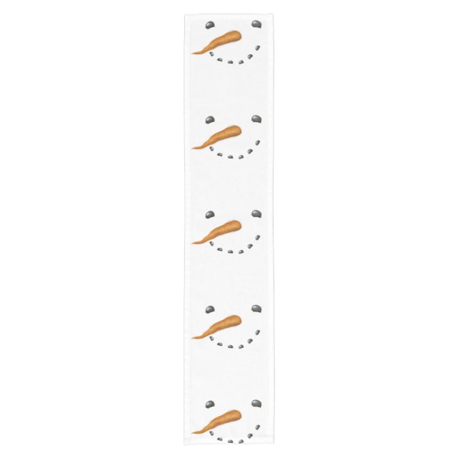 SNOWMAN FACE SHORT TABLE RUNNER (Front)