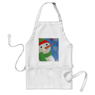 Snowman Face Standard Apron