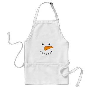 Snowman Face Standard Apron