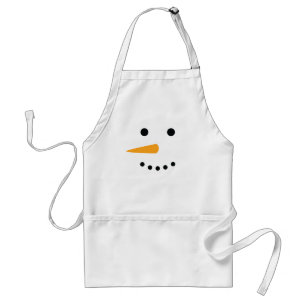 Snowman Face Standard Apron