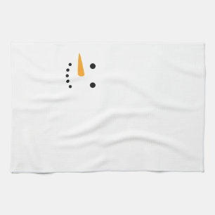 Snowman Face Tea Towel