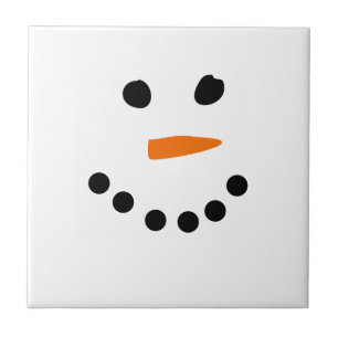 Snowman Face Tile