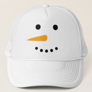 Snowman Face Trucker Hat