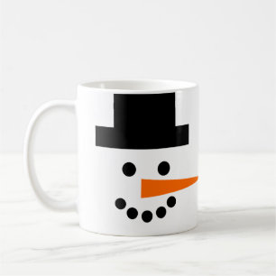 Snowman Face Winter Holiday Coffee Mug