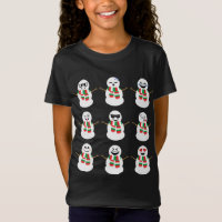 Snowman Faces Characters Cute Christmas