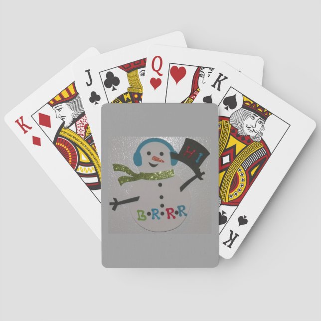 SNOWMAN FAITH PLAYING CARDS (Back)