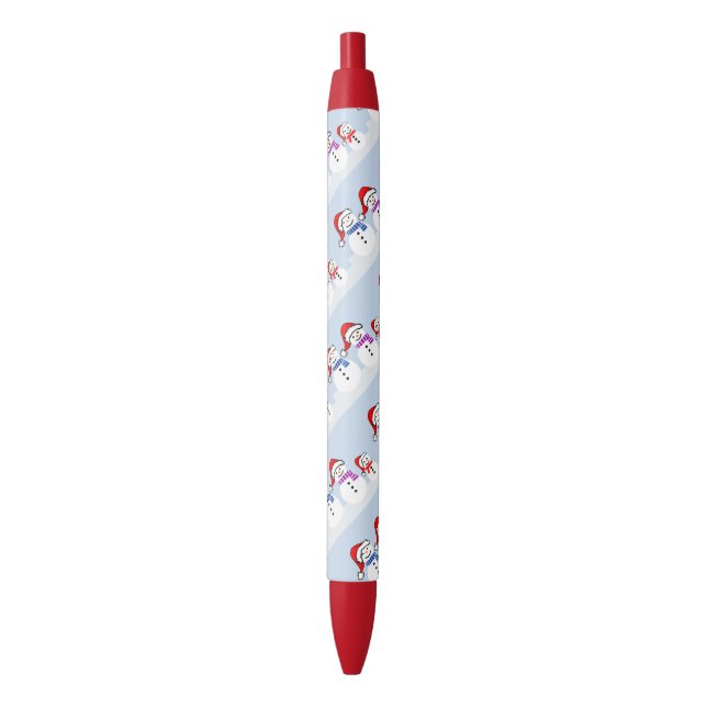 Snowman Family Christmas Pen (Front Vertical)