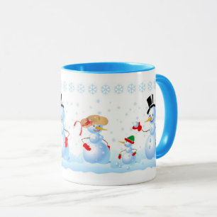 Snowman Family Mug