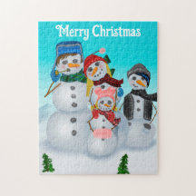 Snowman & Family Puzzle