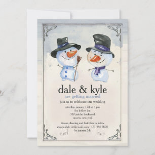 Snowman Fellows Invitation