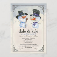 Snowman Fellows Invitation